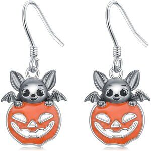 925 Sterling Silver American Flag Dangle Earring  for Women